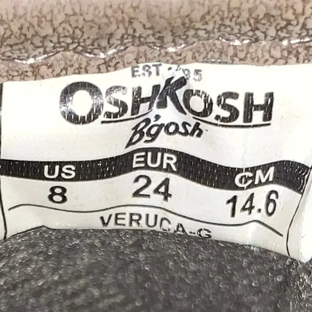 OshKosh B'gosh Veruca-G Toddler Girls Combat Boots Size 8 Taupe‎